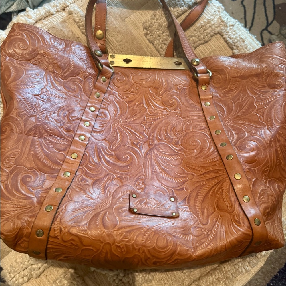 Patricia Nash Embossed Leather Tote Bag